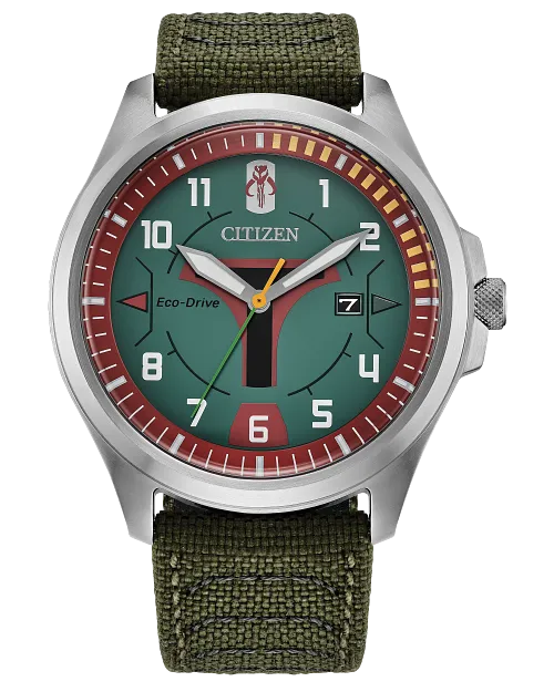 Boba Fett Green Dial Nylon Strap AW1418-06W | CITIZEN Boba Fett Green Dial Nylon Strap AW1418-06W | CITIZEN